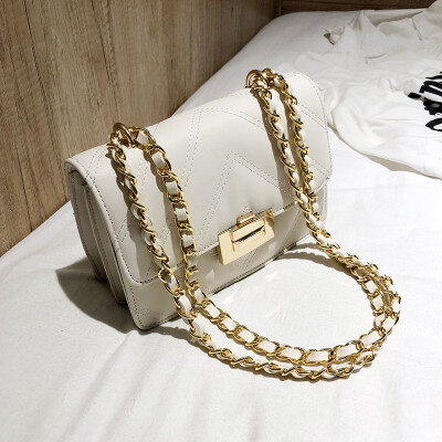 

Senior feeling ling lattice bag female 2019 new wave Korean version of Joker shoulder Messenger bag fashion chain small square bag