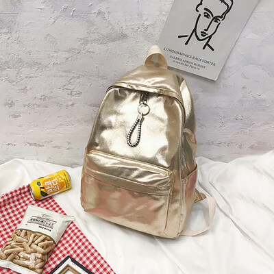 

Tailored Fashion Women Campus Solid Color Capacity Student Backpack Travel Couple Bag