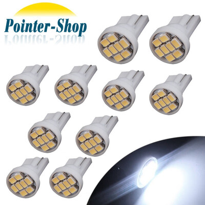 

10x Super Bright T10 Cool White 8SMD LED Dome Map Interior Light Instrument Bulb