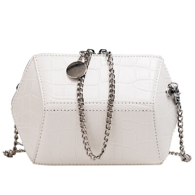 

Bag female 2019 new Korean version of the wild ins shoulder slung wideband fashion texture simple foreign small square bag
