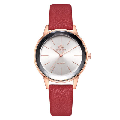 

Korean fashion business men&women universal watch wish hot quality PU leather fashion watch spot