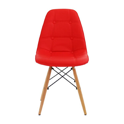 

Low price&modern PU leather dining chair with wood legs
