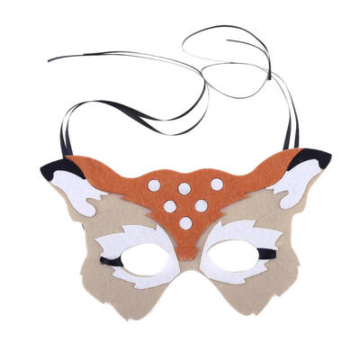 

Ball Party Half Face Deer Mask Universal Face Decoration Cosplay Accessory