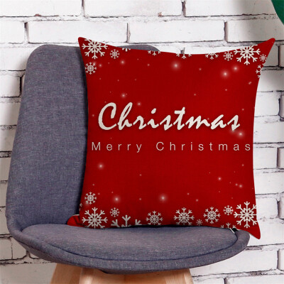 

Siaonvr Home Decor Cushion Cover Merry Christmas Pillowcase Sofa Throw Pillow Covers