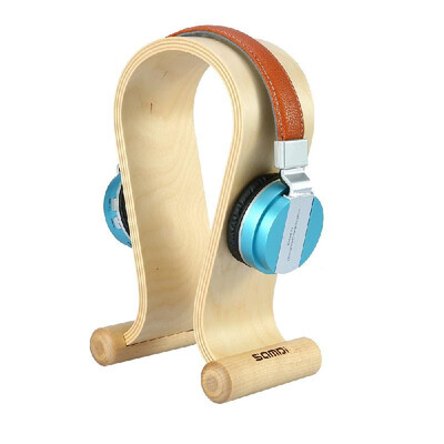 

Wooden Birch Wood Headphone Gaming Headset Display Stand Earphone Holder Hanger