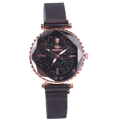 

Titanium watch female vibrato with the same paragraph Milan buckle net with lazy magnet stone watch