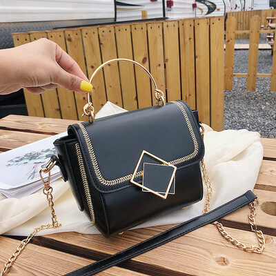 

Womens bag 2019 new fashion handbag wild gas chain shoulder bag summer small fresh ins messenger bag