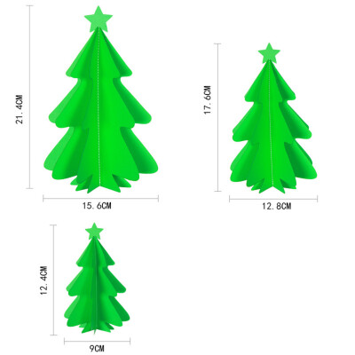 

Tailored DIY Wooden Mini Desktop Christmas Tree Pine Ornament Home Xmas Party Decoration