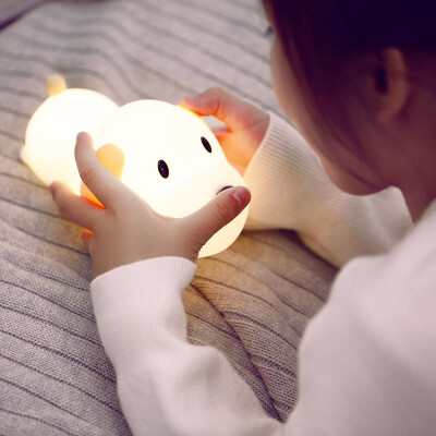 

New strange dull Wang puppy led silicone lamp usb charging timing atmosphere lamp children bedside smart pat lamp