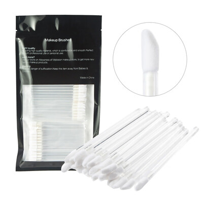 

〖Follure〗100PCS Disposable MakeUp Lip Brush Lipstick Gloss Wands Applicator Make Up