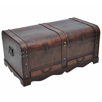 

Wooden Treasure Chest Large Brown
