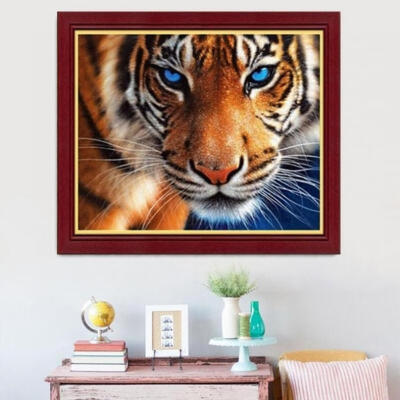 

DIY 5D Diamond Embroidery Painting Cross Stitch Kit Tiger Animal Home Decor