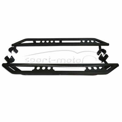 

For 2007-2017 Jeep Wrangler JK 4 Door Steel Side Step Armor Nerf Bars Running Boards