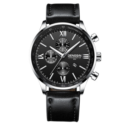 

Gobestart Mens Leather Military Casual Analog Quartz Date Wrist Watch Business Watches