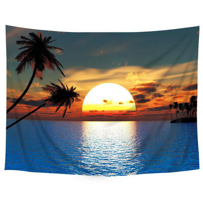 

Scenery Hanging Tapestry Beach Picnic Yoga Mat Travel Carpet Home Art Decor