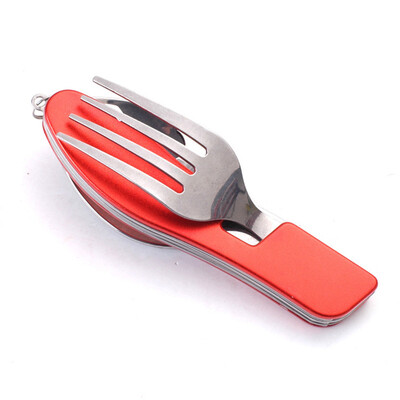 

Stainless Steel Folding Cutlery Fork Spoon Tool Camping Hiking Utensil Outdoor
