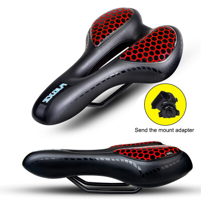 

Bicycle Saddle Hollow Lightweight PU Leather Foam Steel Front Seat Mat Cushion Mountain Road Bike Cycling Accessories With Mount