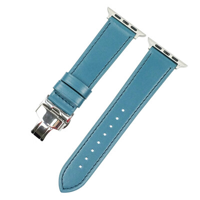 

〖Follure〗Leather Wrist Watch Strap Band Butterfly buckle For IWatch 4 Apple Watch 40mm