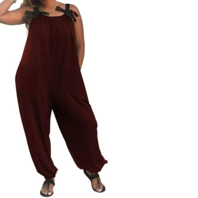 

Casual Women Bib Cargo Pants Hip Hop Harem Pants Jumpsuit Romper Plus Size