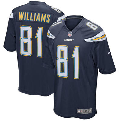 

Mens Football Jersey Los Angeles Chargers Mike Williams Navy Game Jersey