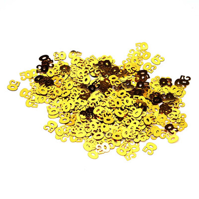 

Gobestart Gold Happy Birthday Confetti 30 40 50 60 70 80 Age Number Decor Party Supplies
