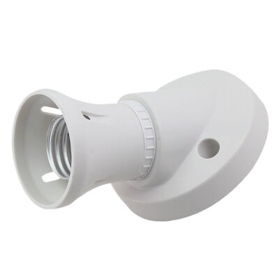 

45 Degree Bakelite High Power LED Energy Saving Lamp Holder Light Socket E27 Threaded Port