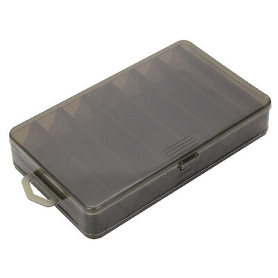 

Plastic Fishing Lure Box Double Sided 14 Compartments Bait Box Fishing Tackle Container