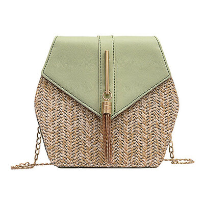 

Messenger Bags Fashion Hexagon Multi-Style Straw Bag Handbags Summer Rattan Bag Beach Shoulder Messenger Bags