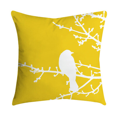 

〖Follure〗Pineapple Leaf Yellow Pillow Case Sofa Car Waist Throw Cushion Cover Home Decor
