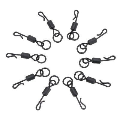 

100pcs 4 Quick Change Swivels with Ring Carp Fishing Tackle Accessories