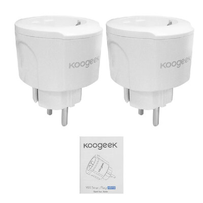 

Koogeek Smart Power Plug Smart Home Socket EU Plug Voice Control Compatible with Amazon Echo & for Google Home Koogeek Life App Re