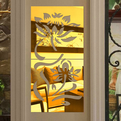 

Toponeto 3D Diy Flower Shape Acrylic Wall Sticker Modern Stickers Decoration