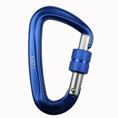 

Carabiner D Shape 12KN Rock Climbing Buckle Security Safety Master Lock