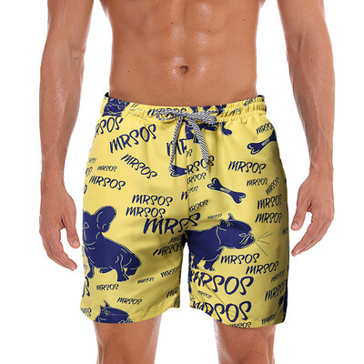 

Tailored Men Spring Summer Print Trunks Quick Dry Beach Surfing Running Short Pant