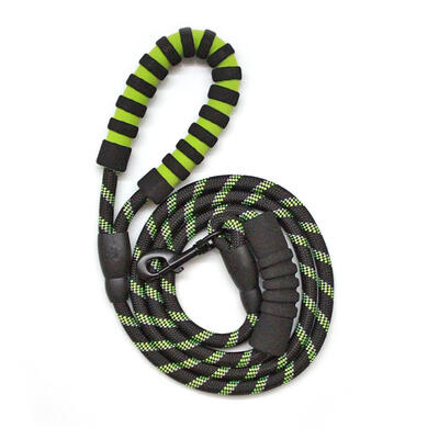 

Double Handle Pet Braided Nylon Traction Rope Dogs Reflective Walking Leash