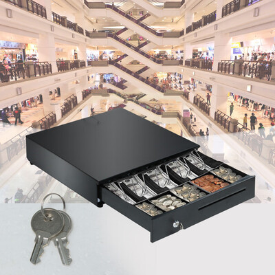 

Siaonvr Cash Drawer Box 5 Bill And 5 Coin Tray Heavy Duty Compact Black