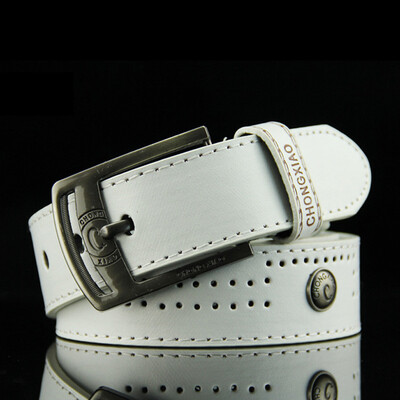 

New Retro Unisex belt Qualtiy Imitation Leather Pin Buckle Men belt Casual Rivet decoration Multifunction Wild belt 110cm