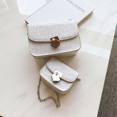 

Qiao Bani 2019 new Korean chic fashion sequins small square bag wild trend single shoulder diagonal handbags wholesale
