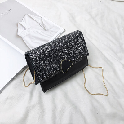 

New texture bag female 2019 summer tide Korean version snake bone chain single shoulder small square bag girl foreign spirit Messenger bag