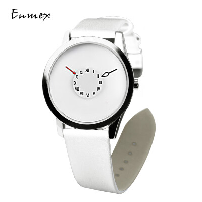 

Subversive second hand creative wristwatch when translating holiday gift Enmex inverted pointer concise watch