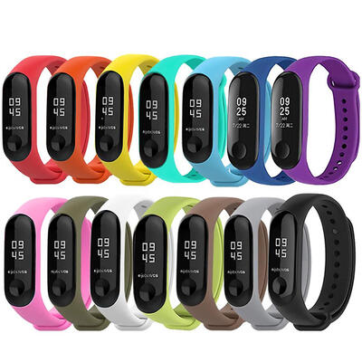

14pcs Silicone Watchband Replacement Bracelet for Xiaomi Mi Smart Band 4 3