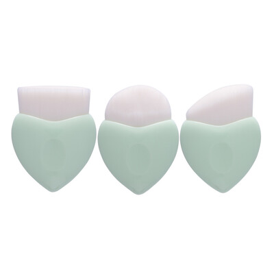 

〖Follure〗3PCS Heart Shaped Makeup Brush Foundation Brush Powder Blush Cosmetic Brush