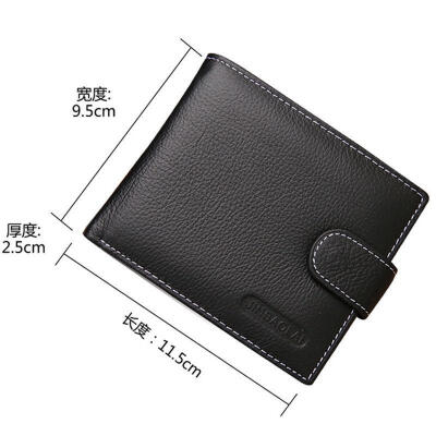 

Men&39s Soft Leather Bifold ID Credit Card Holder Coin Zip Purse Wallet Billfold BrownBlack