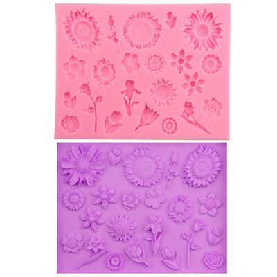 

Various Flowers Silicone Mold Ruffled Leaf Fondant Mould Sugar craft Tool Ontvx