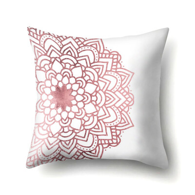 

Rose Gold Pink Cushion Cover Square Pillowcase Home Decoration