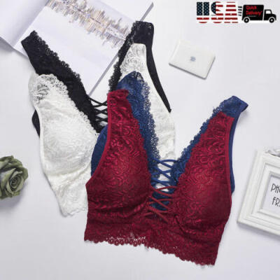 

Women Intimates Lace Push-up Bra Padded Vest Bralette Crop Cami Tops Underwear