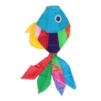 

70cm Length Multicolor 3D Kites Cute Fish-type Kite Fly Tail Kite Tails Ripstop Sail Kite Accessory