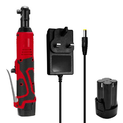 

18V Multifunctional Cordless Rechargeable Electric Wrench 38 Inch Right Angle Electric Ratchet Wrenches with LED Light