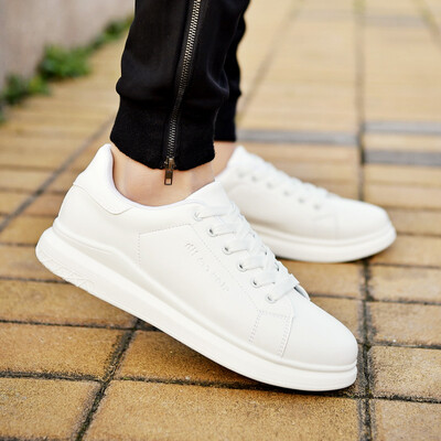 

Autumn canvas mens sports&leisure white shoes Korean version of the trend of shoes wild tide shoes white mens shoes