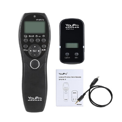 

YouPro YP-870 DC0 24G Wireless Remote Control LCD Timer Shutter Release Transmitter Receiver 32 Channels for Nikon D5 D4S D4 D3S